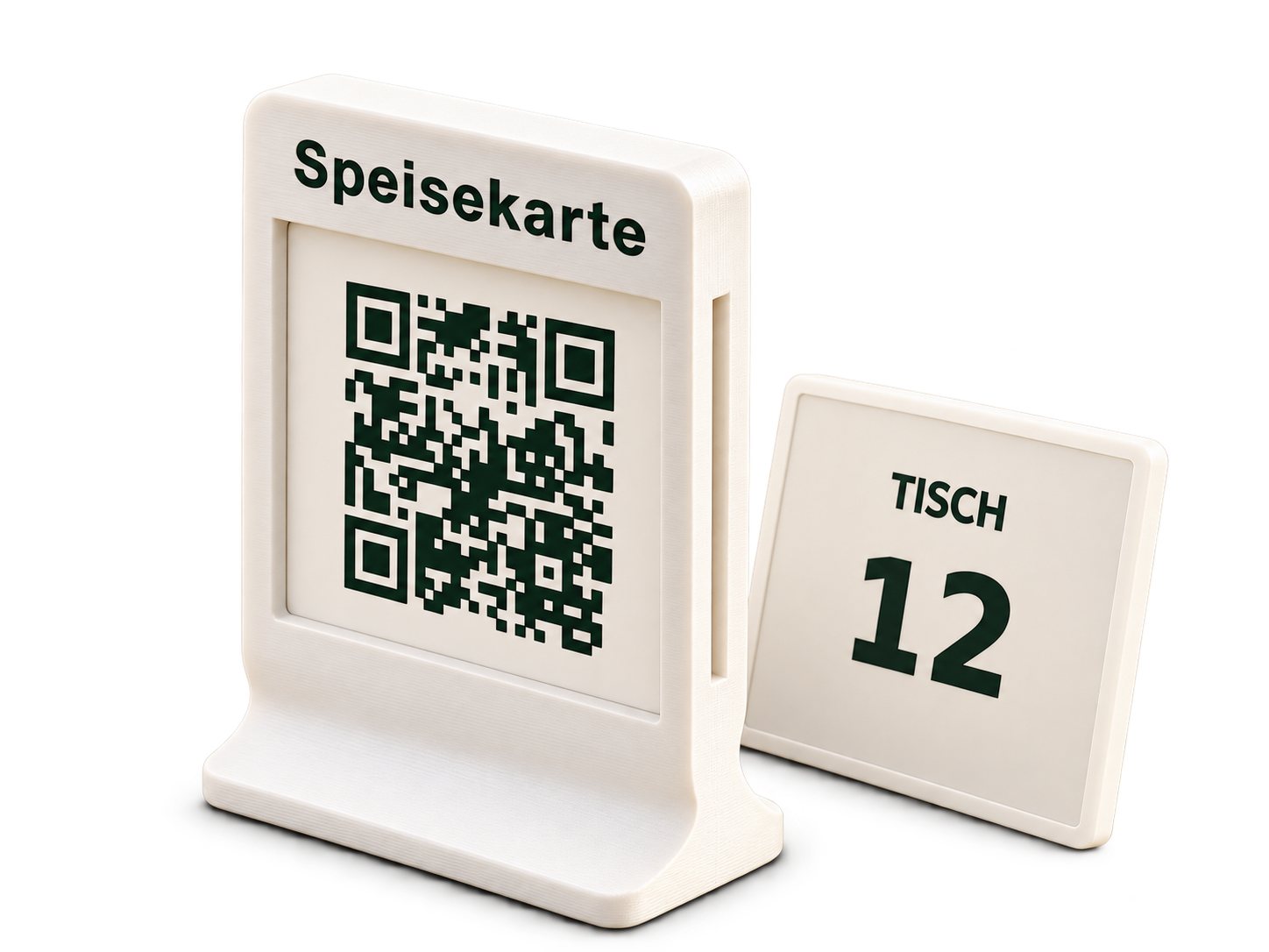 QR-Code-Tischaufsteller mit Tischnummer